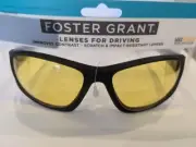 Foster Grant Matte Black Men's Sport Sunglasses for Driving 100% UVA/UVB