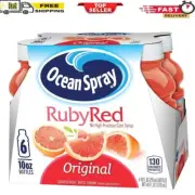Ruby Red Grapefruit Juice Drinks, 10 Fl Oz Bottles, 6 Count (Pack of 1)