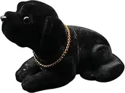 Nodding Dog - Black Labrador Bobblehead | Labrador Bobble Head for Car Dashboard - Puppy Shaking Head Toy | Car Dashboard Decoration | Resin Desktop Ornament | Decorative Statue for, Desk