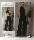 Vogue V1524 Sewing Pattern Halter Jumpsuit Designer Rebecca Valkance. Sz 14-22