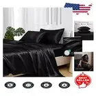 Elegant King Satin Sheets Set - 600 Thread Count, Soft & Breathable Design