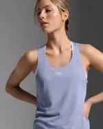 Light Speed Tech Singlet, 2XU, L, Digital Lilac/White Reflective, Female