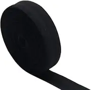 Jesep Yong Black Fold Over Elastic 3/4'' 20mm 10 Yards Stretch FOE Ribbons Sewing Knit Trim for Clothing Headbands Baby Girl Hair Bow