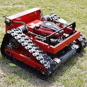 Crawler Mower, 7.5HP Gasoline Mower,Robot Lawn Mower, Four sroke Gasoline Lawn Mower with Remote Control, Climbs up to 30° Incline, Lawn Care Equipment, for Farm, Home Garden, Orchard