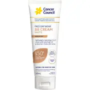 Cancer Council Face Day Wear BB Cream Matte SPF 50+ 50mL - Medium Tint