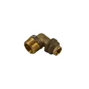 Brasshards 20MI x 15FL Brass Male Flared Compression Elbow LF