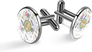 [Generic] Men's Cufflinks, Cute Monkey and Baby Bottle Cuff Links for Men, Classic Cufflinks Black for Suit Shirt Wedding Business Birthday Jewelry Gift