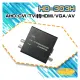 昌運監視器 HD-303H 8MP AHD/CVI/TVI轉HDMI/VGA/AV轉換器