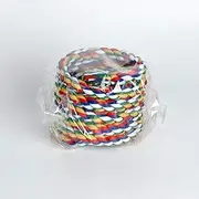 Colorful Cotton Rope Bird Perch Stand, 1Pc Pet Bird Rope Perches Parrot Cage Perch,Colorful Rotate Cotton Rope Bird Perch Stand,Bird Rope Perches Birdcage Swing Toy