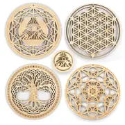 Intriguing Wall Art Set - Eye of Horus Flower of Life Tree of Life Decor
