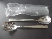 NEW Serving Salad Spoon Fork Set, Reed & Barton 18/10 Stainless Steel BELLEVUE