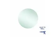 Thermogroup Rio Polished Edge Round Mirror - 500mm dia Glue-to-Wall RR5050GT