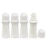4 Pieces 2.53Oz /75Ml Empty Refillable Roll on Bottles Roller Bottle