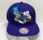 Charlotte Hornets Mitchell & Ness NBA Purple Adjustable Snapback Hat Cap OSFM