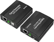 USB Extender Over Ethernet Cat5e/6/7 Up to 656FT(200M), USB RJ45 Extender for Keyboard Mouse Extension, Plug and Play, Hot Swap, Driver Free, Support All Systems, USB1.1 Protocol