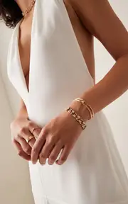 [VRAI] 14K Yellow Gold Lab-Grown Diamond Bracelet