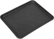 TEHAUX Waterproof Shoe Tray Boots Shoes Plastic Boots Tray Flower Pot Mat Potted Pad Plate Black Plastic