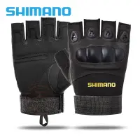 在飛比找蝦皮購物優惠-新款 SHIMANO 釣魚手套男士透氣防滑耐磨觸摸屏全指手套