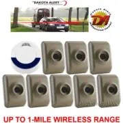 DAKOTA ALERT DCMA-4000 WIRELESS MOTION DRIVEWAY SECURITY ALARM - 8 SENSORS - NEW