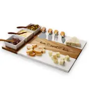 EMM Marble Cutting Board Set, Charcuterie Cheese Boards, 3 Bowls, 3 Spoons, 4...
