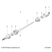 Polaris Joint, Outer, Genuine OEM Part 3236010, Qty 1