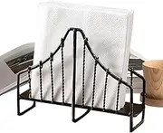 Napkin Holder,Metal Upright Vintage Bridge Napkin Holder | Iron Bridge Space-Saving Kitchen Accessories Retro Decorative Tissue Stand for Counter Dinner Table