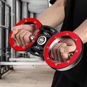 HoldOneLight Red Rotational Burn Machine – 12-Pound Arm & Shoulder Strength Builder, Forearm and Grip Training Tool for Men & Women – Ideal for Home or Gym Workouts (Red-A)