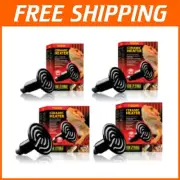 Compact Ceramic Reptile Heater, 40W Infrared Heat Emitter for Terrariums