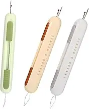 Tofficu 3Pcs Needle Threader and Seam Ripper Tool Compact Lightweight Design for Easy Sewing and Quick Threading for Hand Sewing Tasks