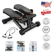 Mini Stair Stepper with Resistance Bands - 330lbs Capacity, Quiet & Portable