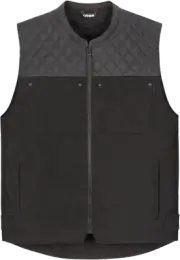 Icon 2830-0556 Chamonix Denim Vest 2XL Black