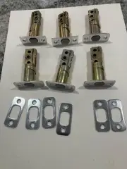 KWIKSET Deadbolt Adjustable Door Latches 2 3/8 - 2 3/4 6 Pc