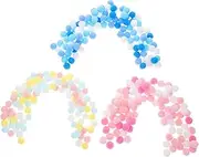 KAILIKETIY 100pcs Multicolor Soft Pom Poms for Crafts Assorted Balls Macaron Colors for DIY Projects Home Decor and Creative Accessories