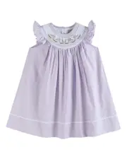 Lil Cactus Bunnies Smocked Bishop Dress