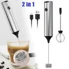 Electric Milk Frother Mini Coffee Drinks Whisk Egg Beater Mixer USB Rechargeable