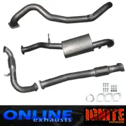 3"INCH FULL EXHAUST CAT MUFFLER SUITS GU 3L NISSAN PATROL COIL SPRING TD SILVER