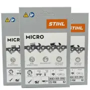 23RM 62 DL 3 pcs x STIHL .325″ 1.3 mm Chain for 15"/37 cm bar OEM 3693 005 0062