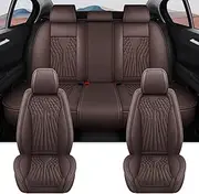 Car Seat Covers for Chevrolet for Monza for Cobalt for Sail for Orlando for Captiva for Cruze for Onix Car Seat Cover Car Seat Cover Sets(Full Set-Coffee)