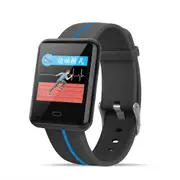 F5 1.3" IPS Color Touch Screen IP67 Waterproof Smart Watch Pedometer Heart Rate Blood Pressure Monitor Fitness Smart Bracelet BLACK COLOR