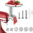 Meat Grinder Attachment for Kitchenaid Stand Mixer, Silver