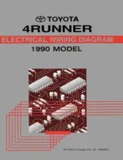 1990 Toyota 4Runner Wiring Diagrams Schematics Layout Factory OEM