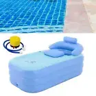 PVC Inflatable Bathtub 3-Layer Adults Child Bath Tub Spa Shower Pool