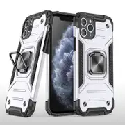 MCC Shockproof iPhone 13 Pro Heavy Duty Case Cover Tough Apple Ring 13Pro [Silver]