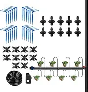 Drip Irrigation Kit | Adjustable Automatic Garden Drip Irrigation System,Automatic Drippers for Outdoor Greenhouse Patio Farm Farmland Raised Bed