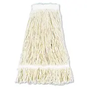 Pro Loop Web/tailband Wet Mop Head, Cotton, 24oz, White, 12/carton