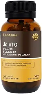 [Hab Shifa] JointQ - 60 Capsules | Black Seed Oil High Source of Thymoquinone & Omega 3 6 9 Blended with Glucosamine and Curcumin for Maximum Potency | Anti Inflammatory, Joint Support, Mobility & Pain relief