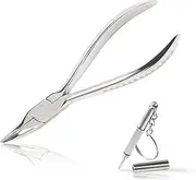 LEONTOOL Bent Nose Eyeglasses Pliers 6 Inches Eyeglasses Nose Pad Arm Adjusting Pliers Glasses Repair Assembling & Ajusting Tools Optical Optician Tool with Eyeglass Repair Screwdriver