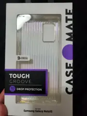 Case-Mate Samsung Note 10 Tough Groove Iridescent Case Rainbow Pink Purple Blue
