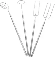 MOKKHNB 4pcs Fondue Forks Set Dipping Tools for Chocolate Cheese Hot Pot Ergonomic Design for Comfortable Use Easy to Clean Kitchen Utensils
