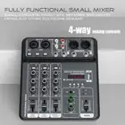 Mini Sound Mixing Console Sound Console System Compact Professional 4 Inputs